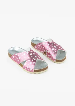Conguitos Sandalias De Niña Bio Rosa Estrellas^ Sandalias Bio|Sandalias
