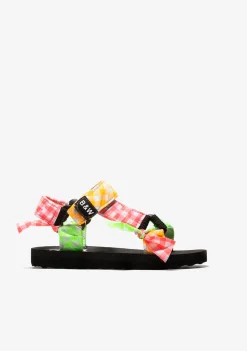 Conguitos Sandalias De Niña Cuadros Vichy Multicolor B&W^ Sandalias|Sandalias