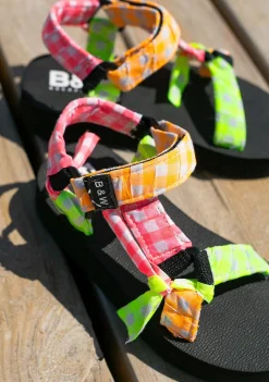 Conguitos Sandalias De Niña Cuadros Vichy Multicolor B&W^ Sandalias|Sandalias