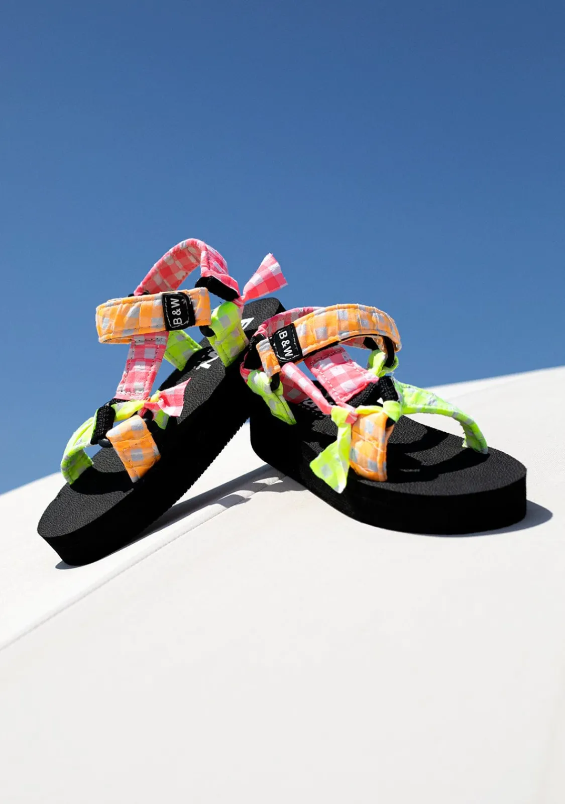 Conguitos Sandalias De Niña Cuadros Vichy Multicolor B&W^ Sandalias|Sandalias