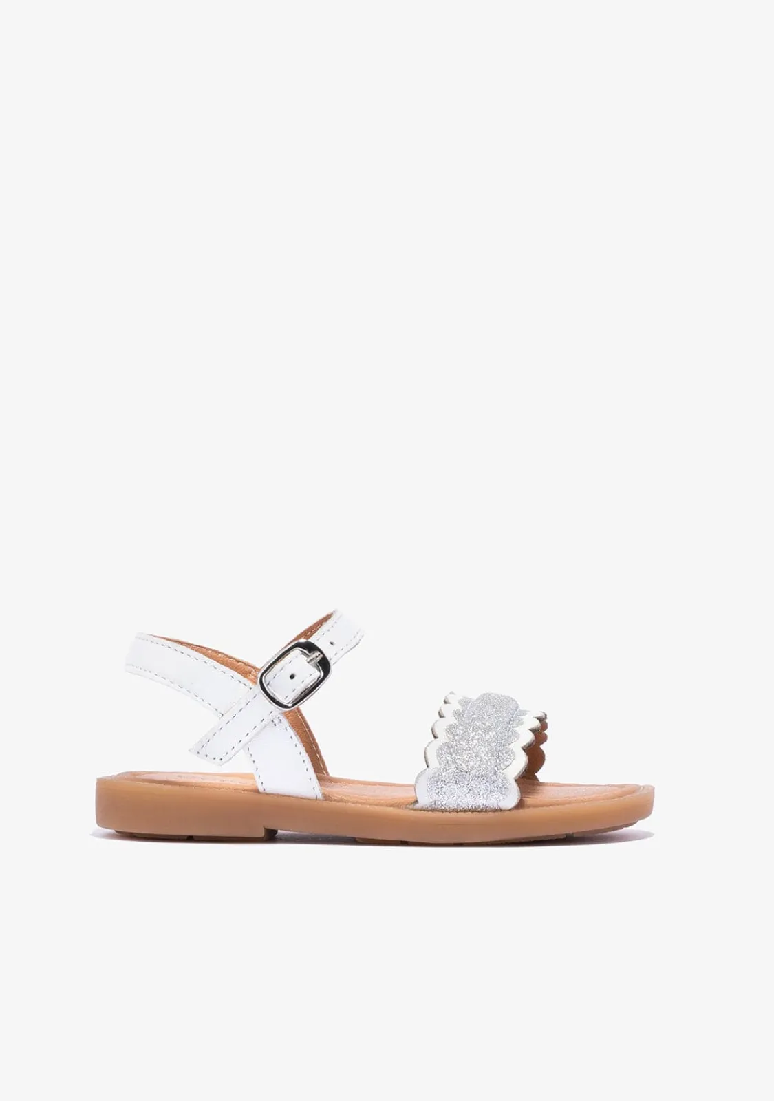 Conguitos Sandalias De Niña Hebilla Napa Blanco^ Sandalias|Zapatos De Ceremonia