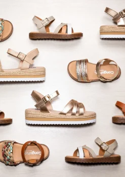 Conguitos Sandalias De Niña Trenzado Piel Marrón^ Sandalias