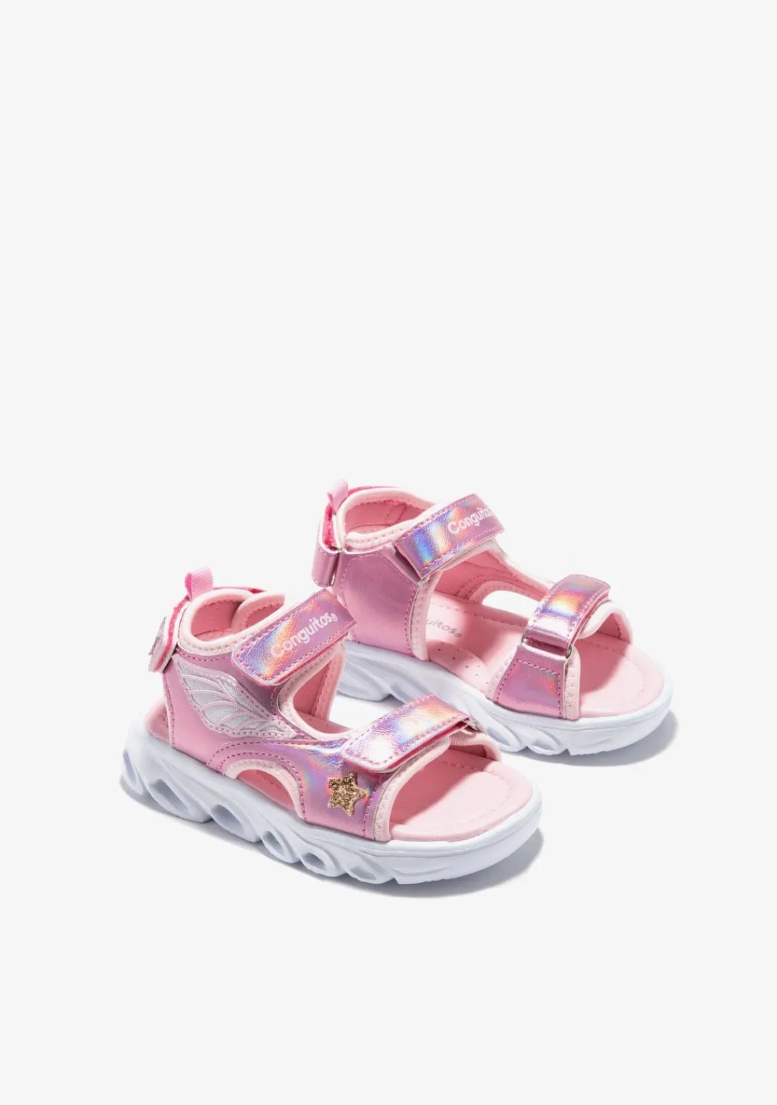 Conguitos Sandalias Deportivas Con Luces Rosa^ Sandalias|Zapatillas Con Luces