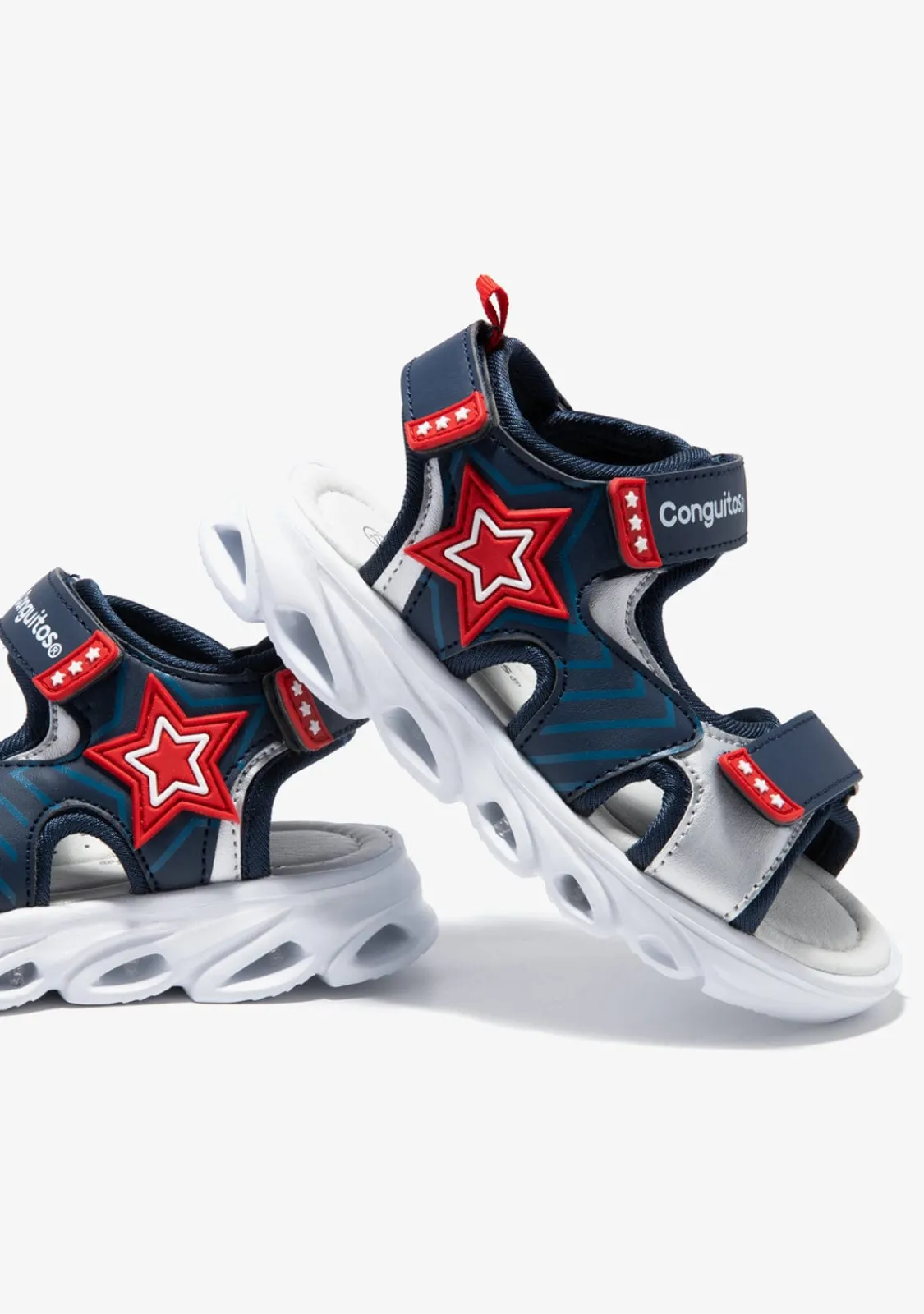 Conguitos Sandalias Deportivas Con Luces Marino^ Sandalias|Sandalias