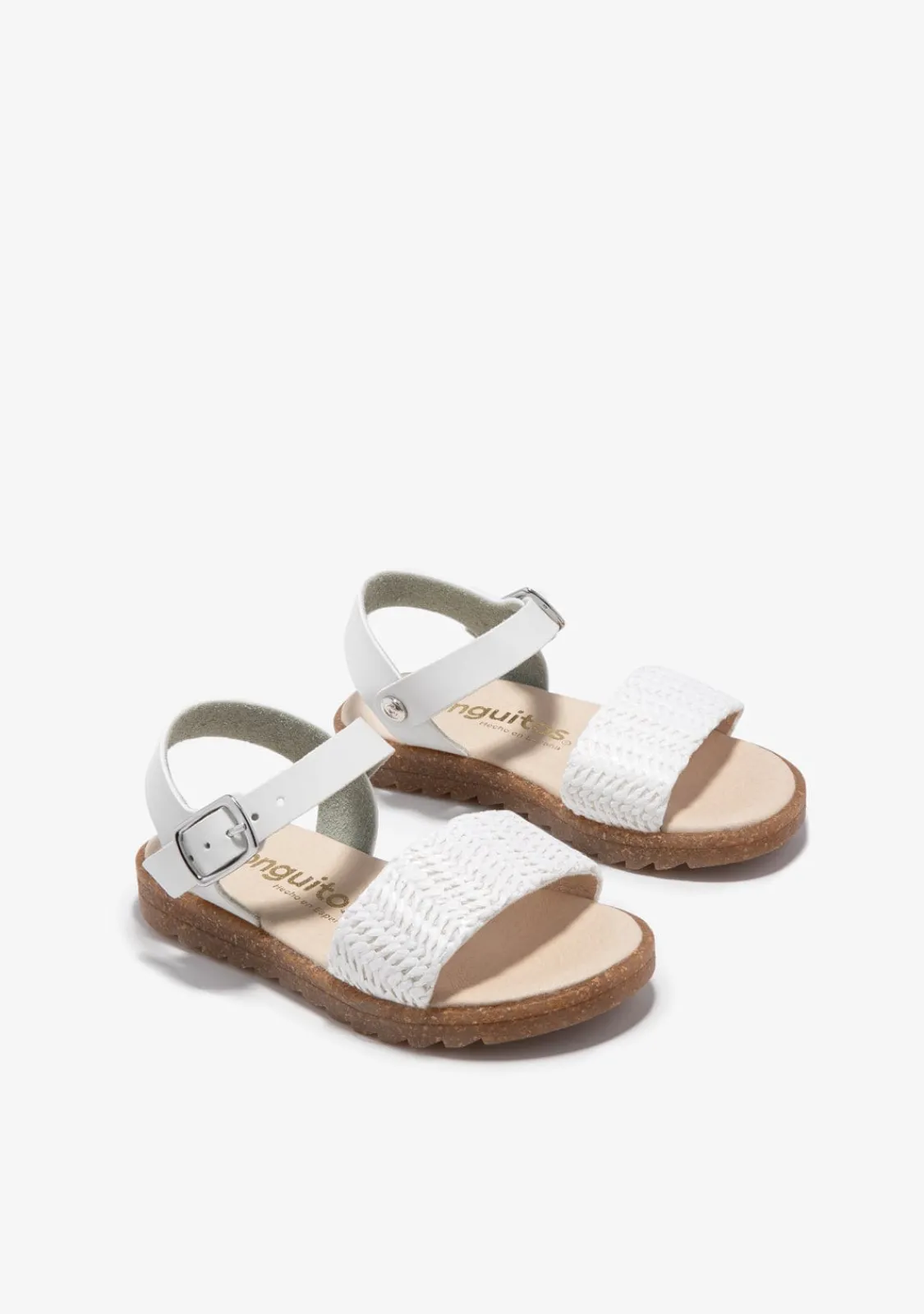 Conguitos Sandalias Hebilla Blanco^ Sandalias|Zapatos De Ceremonia