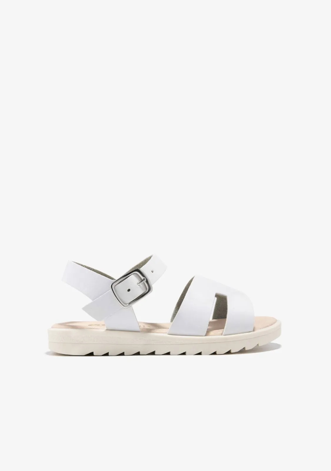 Conguitos Sandalias Hebilla Tiras Blanco^ Sandalias|Zapatos De Ceremonia