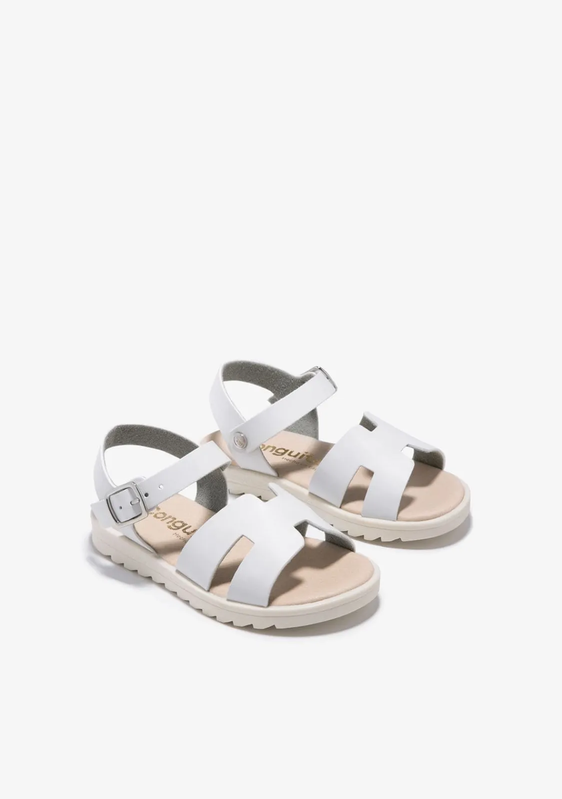 Conguitos Sandalias Hebilla Tiras Blanco^ Sandalias|Zapatos De Ceremonia