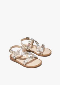 Conguitos Sandalias Mariposa Plata^ Sandalias|Zapatos De Ceremonia