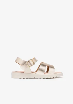 Conguitos Sandalias Metalizado Oro^ Sandalias|Zapatos De Ceremonia