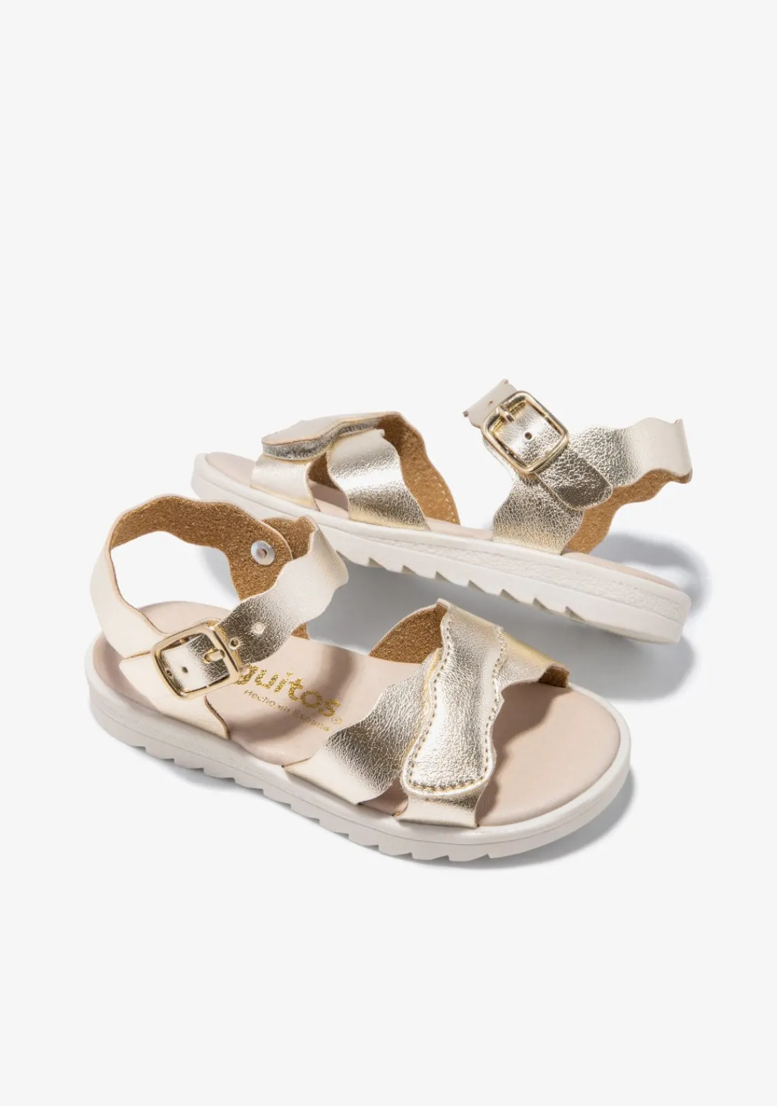 Conguitos Sandalias Ondas Oro^ Sandalias|Zapatos De Ceremonia
