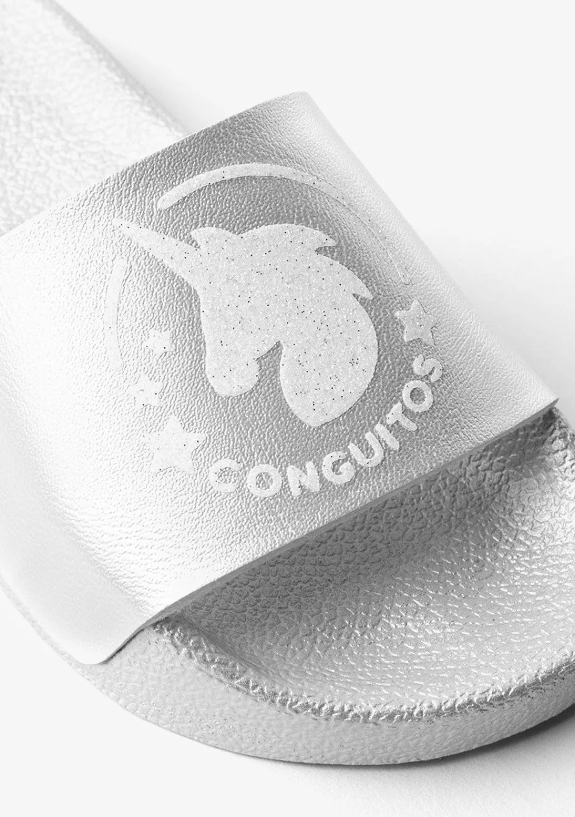 Conguitos Sandalias Pala Unicornio Plata^ Baño|Chanclas