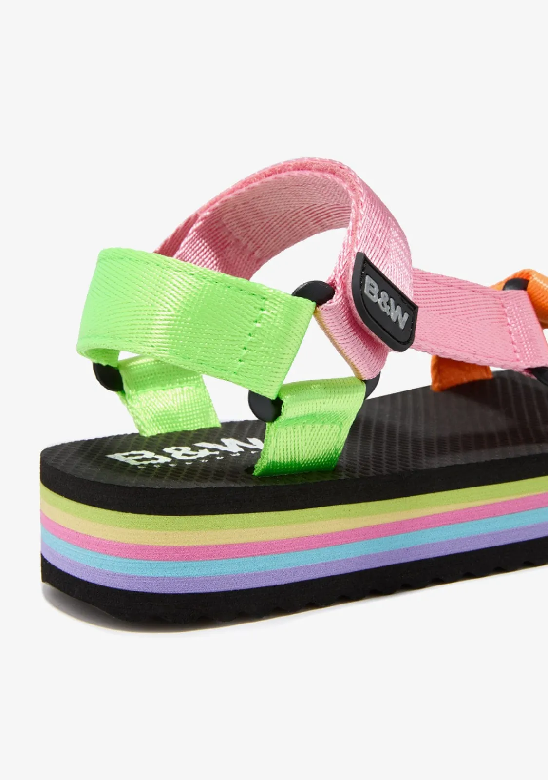 Conguitos Sandalias Plataforma Multicolor B&W^ Sandalias|Chanclas