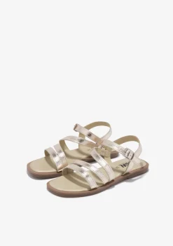 Conguitos Sandalias Tiras Oro B&W^ Sandalias|Sandalias