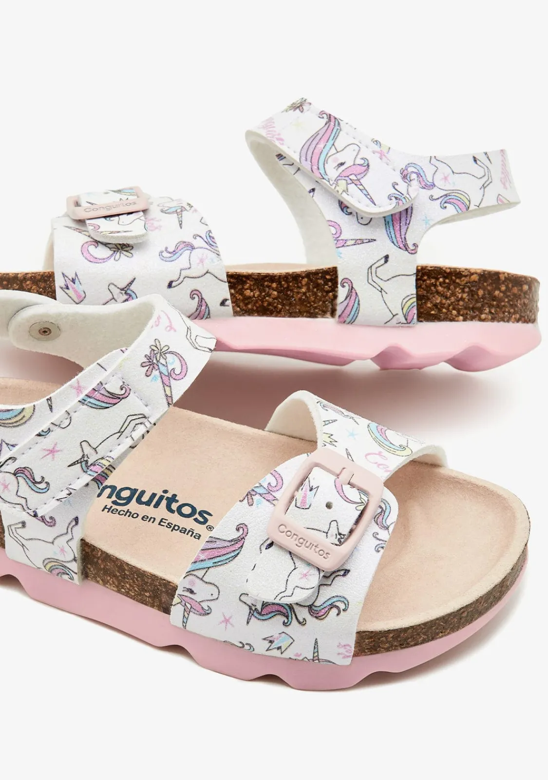 Conguitos Sandalias Unicornios Blanco^ Sandalias Bio|Sandalias