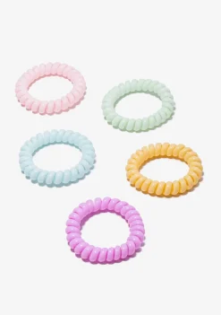 Conguitos Set Coleteros Espiral Multicolor^ Para El Pelo