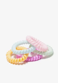 Conguitos Set Coleteros Espiral Multicolor^ Para El Pelo