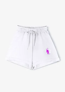 Conguitos Short Deportivo De Niña Liso Unicornio Blanco^ Shorts