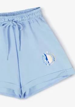Conguitos Short Deportivo De Niña Liso Unicornio Celeste^ Shorts