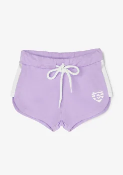Conguitos Short Deportivo De Niña Liso Corazón Malva^ Shorts