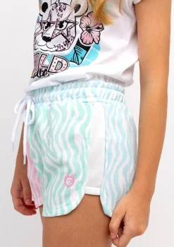 Conguitos Short Niña Felpa Estampado Cebra Multicolor^ Shorts