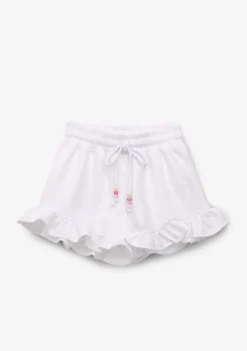 Conguitos Short Niña Felpa Unicornio Blanco^ Shorts