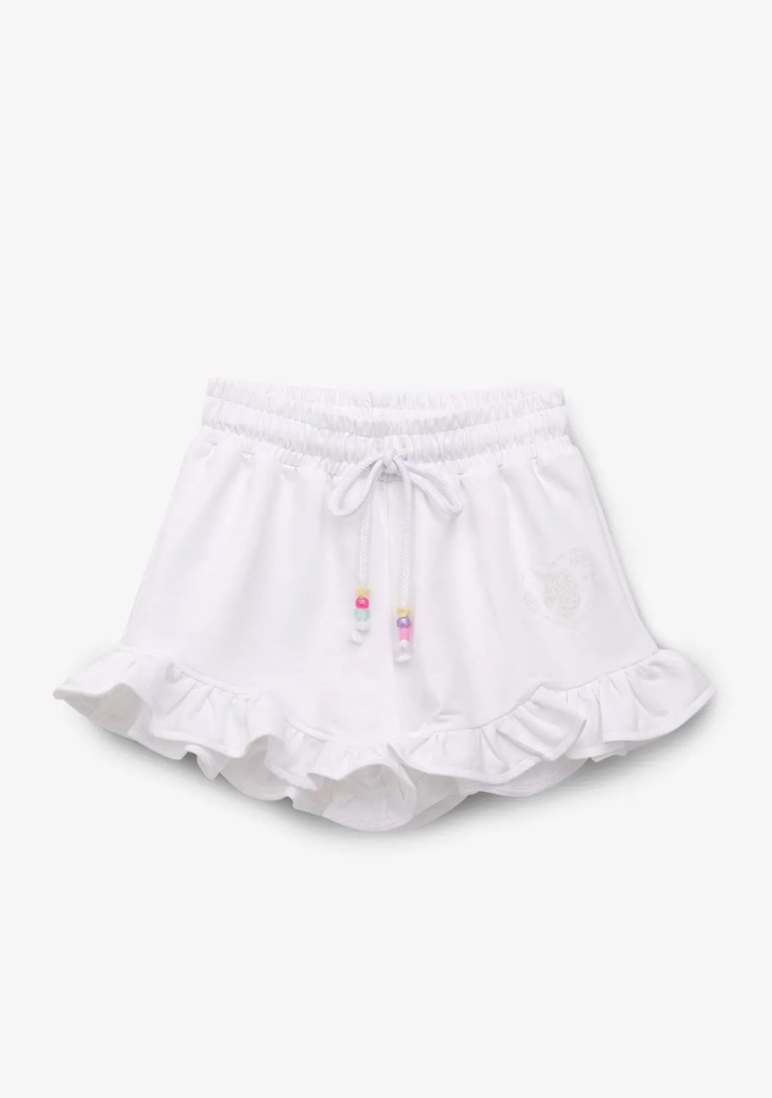 Conguitos Short Niña Felpa Unicornio Blanco^ Shorts