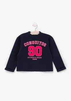 Conguitos Sudadera De Niña Marino ^ Camisetas|Sudaderas