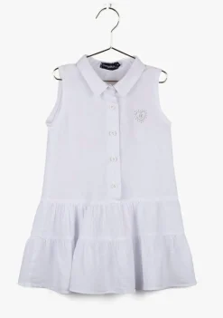 Conguitos Vestido Camisero De Niña Blanco^ Vestidos De Verano|Vestidos