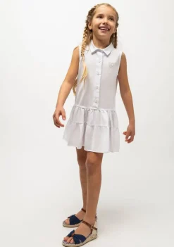 Conguitos Vestido Camisero De Niña Blanco^ Vestidos De Verano|Vestidos