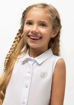 Conguitos Vestido Camisero De Niña Blanco^ Vestidos De Verano|Vestidos