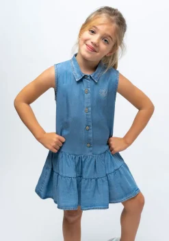 Conguitos Vestido Camisero De Niña Denim^ Vestidos De Verano|Vestidos