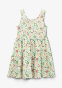 Conguitos Vestido Niña Estampado Frutas Menta^ Vestidos De Verano|Vestidos