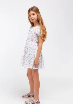 Conguitos Vestido Niña Estampado Flores Blanco^ Vestidos De Verano|Vestidos