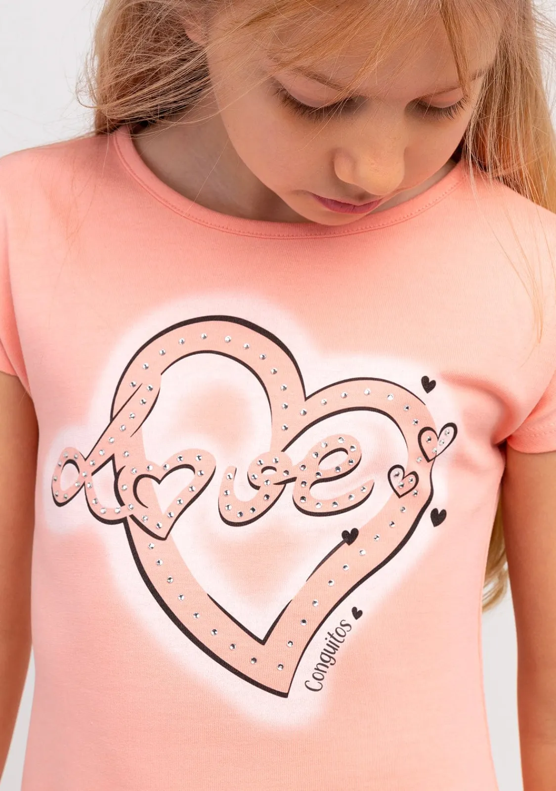 Conguitos Vestido De Niña Corazón Naranja^ Vestidos De Verano|Vestidos