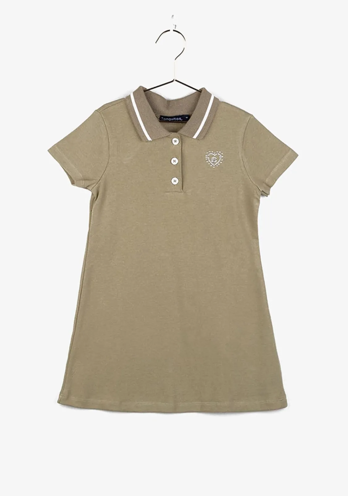 Conguitos Vestido De Niña Polo Kaki^ Vestidos De Verano|Vestidos