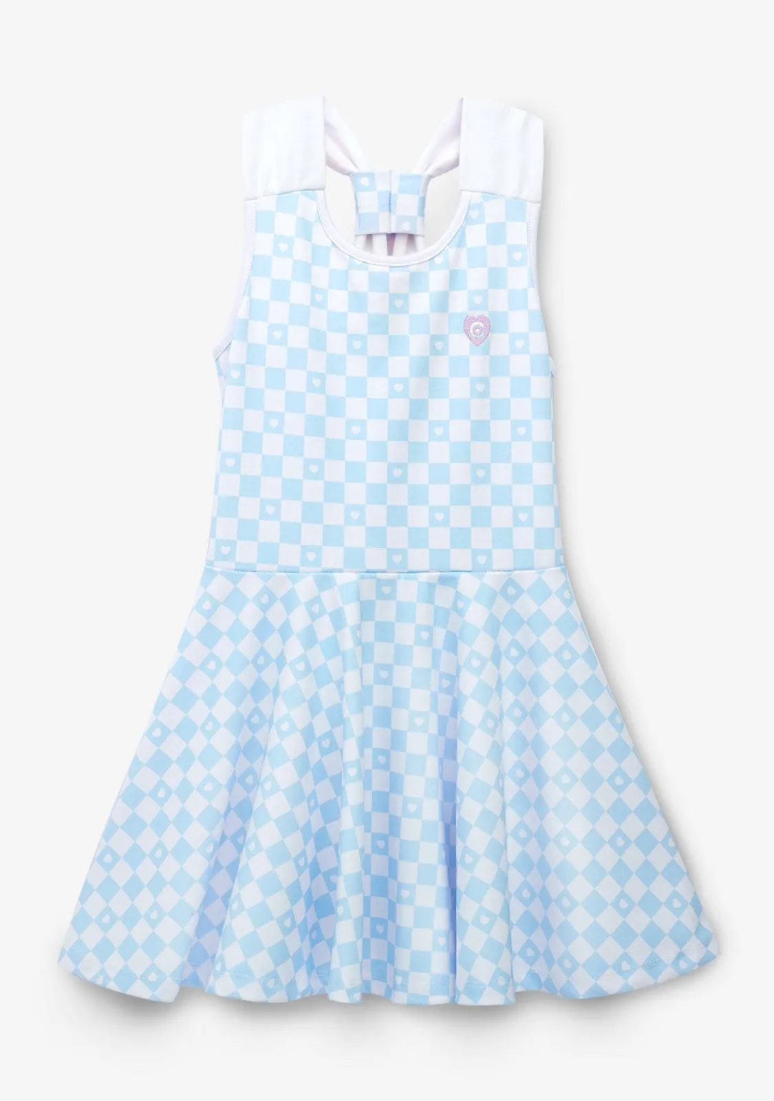 Conguitos Vestido De Niña Skater Cuadros Azul Claro^ Vestidos De Verano|Vestidos