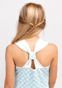 Conguitos Vestido De Niña Skater Cuadros Azul Claro^ Vestidos De Verano|Vestidos