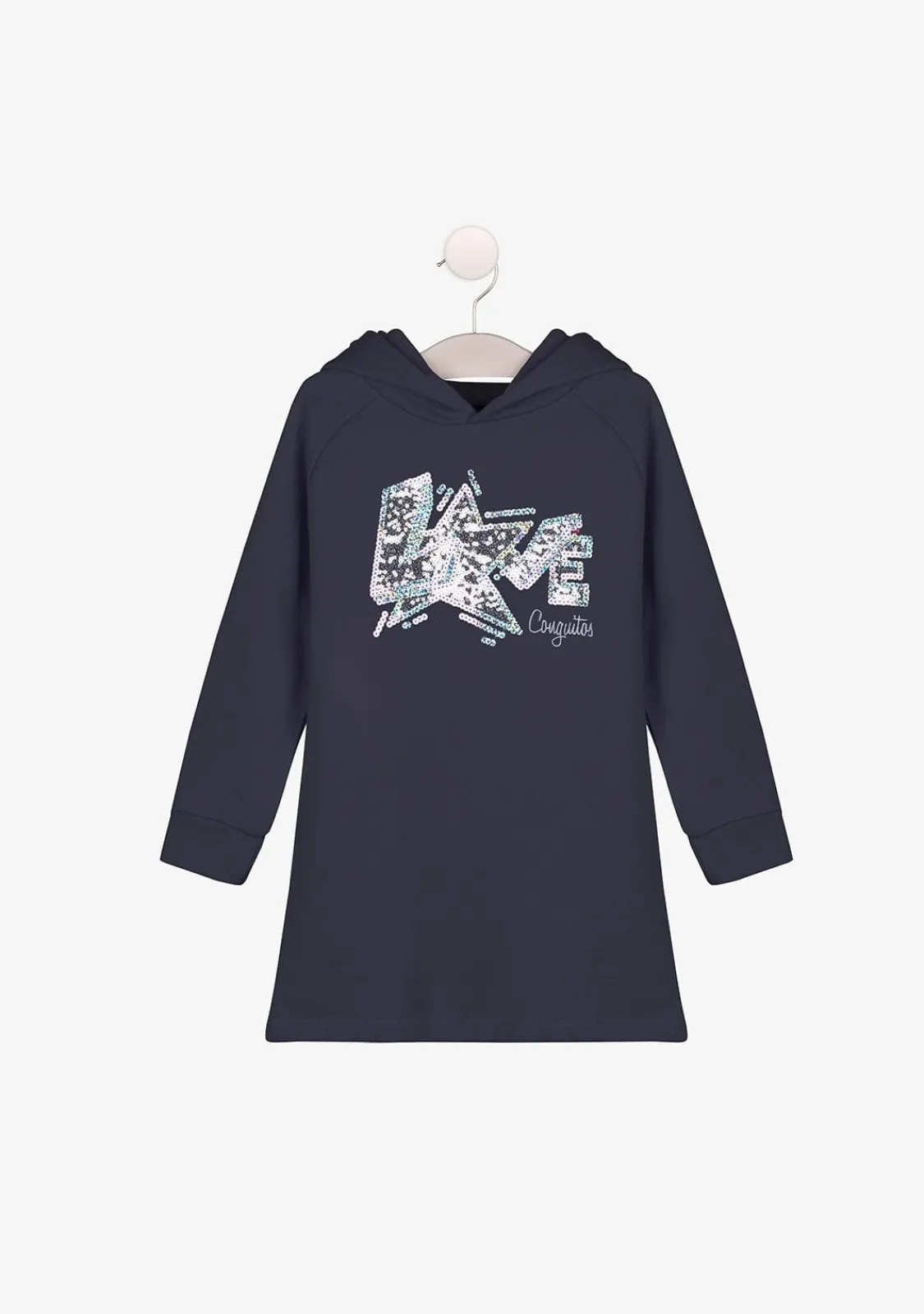 Conguitos Vestido De Niña Sudadera Marengo^ Vestidos Sudadera|Vestidos