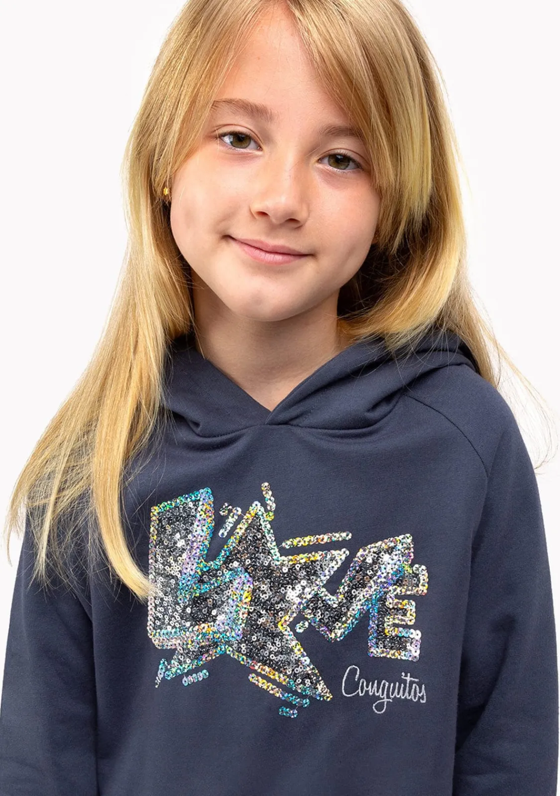 Conguitos Vestido De Niña Sudadera Marengo^ Vestidos Sudadera|Vestidos
