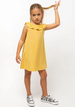 Conguitos Vestido De Niña Tencel Mostaza^ Vestidos De Verano|Vestidos