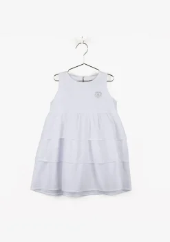 Conguitos Vestido De Niña Volantes Blanco^ Vestidos De Verano|Vestidos