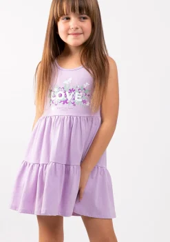 Conguitos Vestido De Niña Volantes Love Nature Malva^ Vestidos De Verano|Vestidos