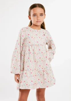 Conguitos Vestido Estampado Flores Beige^ Vestidos