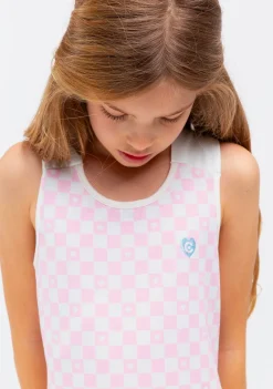 Conguitos Vestido Niña Skater Cuadros Rosa^ Vestidos De Verano|Vestidos