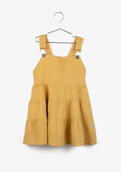 Conguitos Vestido Peto De Niña Mostaza^ Vestidos De Verano|Vestidos