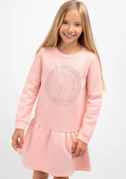 Conguitos Vestido Sudadera De Niña Strass Unicornio Rosa^ Vestidos Sudadera|Vestidos