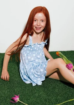Conguitos Vestido Unicornios Estrellas Azul^ Vestidos|Vestidos De Verano
