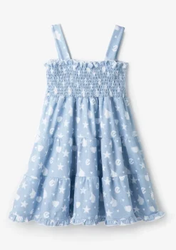 Conguitos Vestido Unicornios Estrellas Azul^ Vestidos|Vestidos De Verano