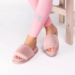Conguitos Zapatilla De Casa Con Punta Abierta Rosa^ Zapatillas De Casa|Zapatillas De Casa