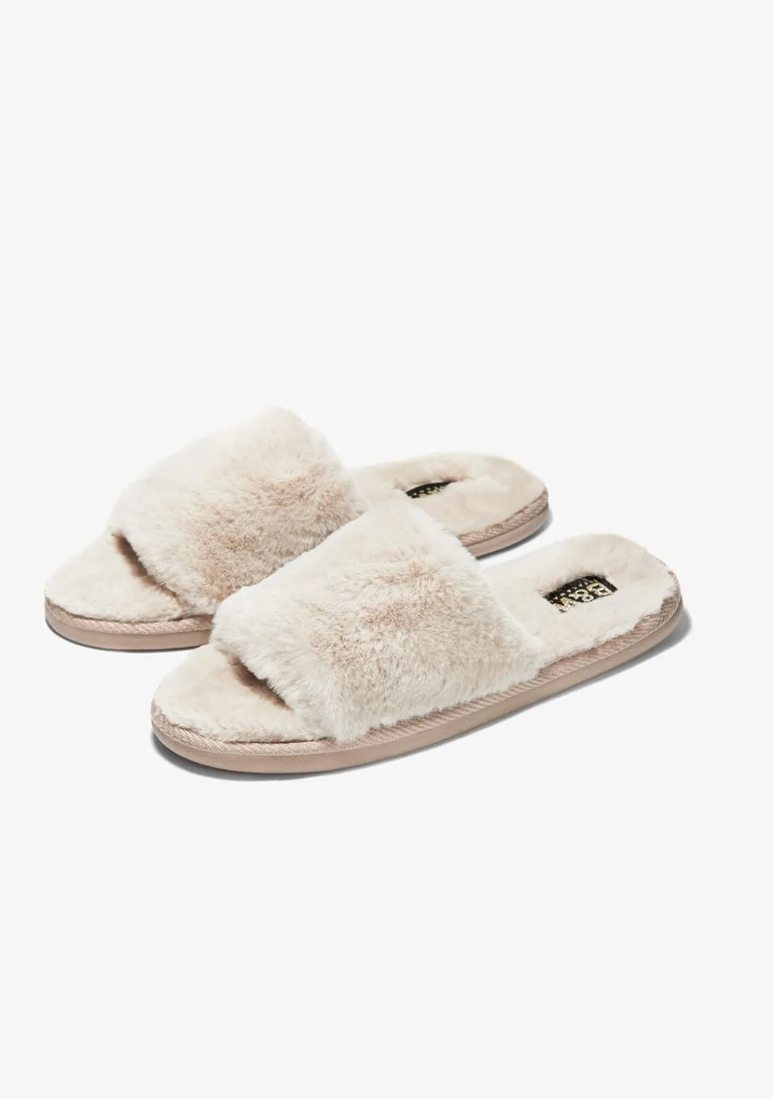 Conguitos Zapatilla De Casa Con Punta Abierta Beige^ Zapatillas De Casa|Zapatillas De Casa
